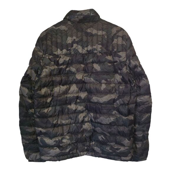 Tommy Hilfiger Men's Medium Camo Green Quilted Packable Puffer Jacket Duck Down - Picture 2 of 13